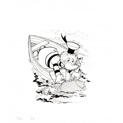 Tavola Originale Disney-Albo di topolino N.1240